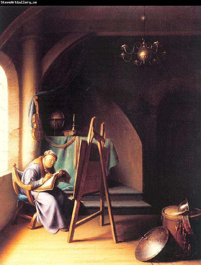 DOU, Gerrit Man Writing by an Easel